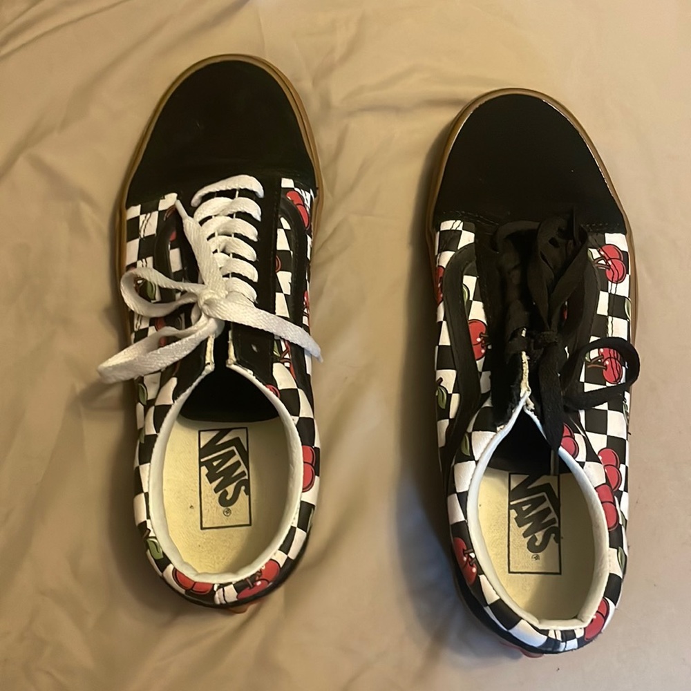 Cherry vans sneakers